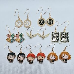 Harry Potter Hook Earrings! Choose your Character! Hypo-Allergenic & Handmade!